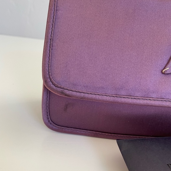 Auth Rare PRADA Satin Clutch - Picture 3 of 14